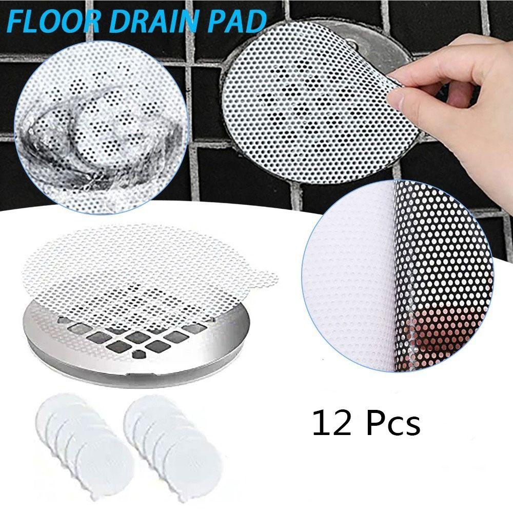 Bộ 12 Miếng Dán Lưới Lọc Rác Dùng Một Lần Cho Bồn Tắm Thú Cưng