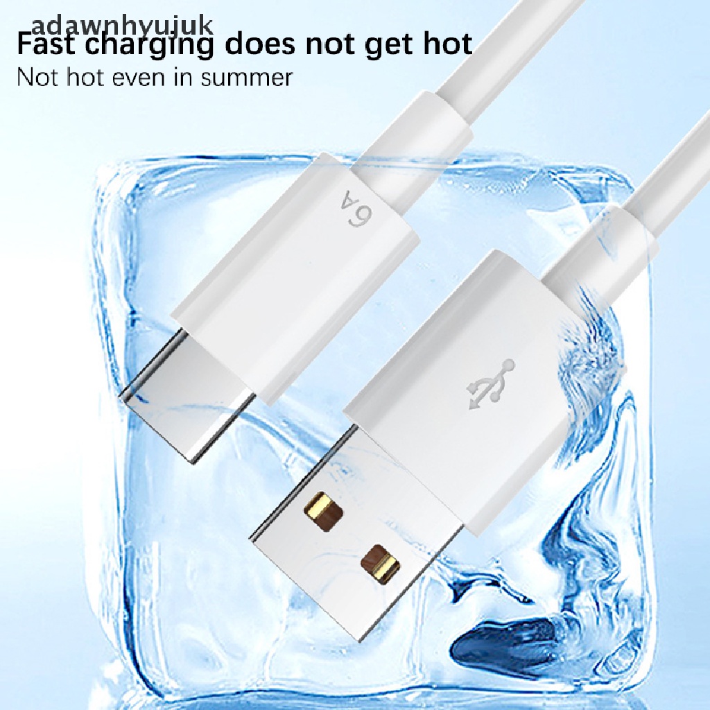 Dây Cáp Sạc Nhanh adawnhyujuk 1 / 1.5mile 6A 66W USB Type-c Cho xiaomi Samsung Huawei