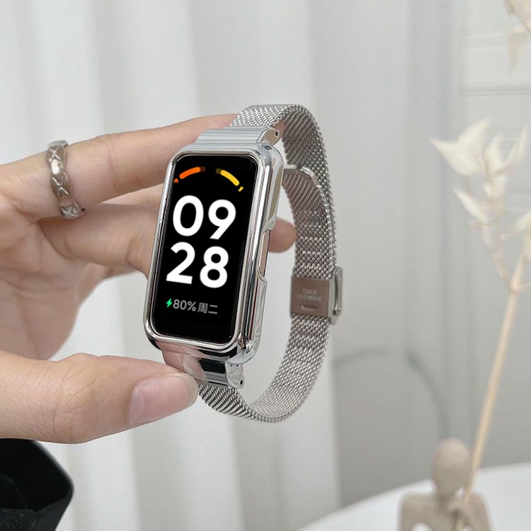 Dây Đeo Thay Thế Chất Liệu Kim Loại Cho Xiaomi Redmi Band 2 Redmi Band2 Xiaomi Mi Band 8 Active
