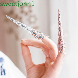 Set 5 Nhẫn Trang Trí Móng Tay Kiểu Dáng Cổ Điển