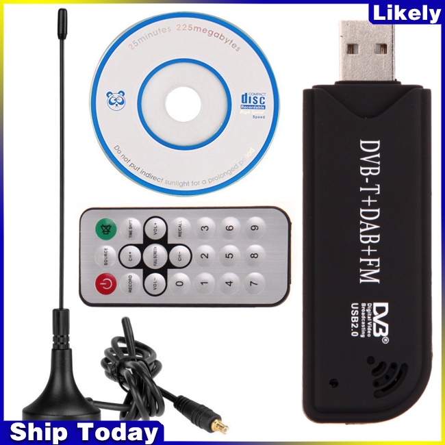 Thiết Bị Thu Sóng Truyền Hình Kỹ Thuật Số Fc0012 Usb 2.0 Dvb-t Dab Fm Rtl2832u Sdr