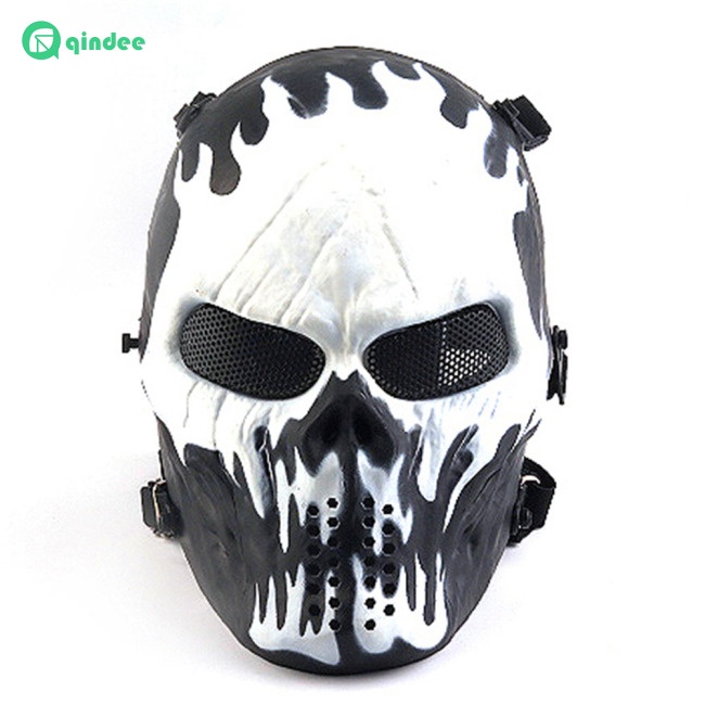 Mặt Nạ Hình Đầu Lâu Zombie M06 Có Thể Điều Chỉnh Kích Thước Trang Trí Tiệc Ngoài Trời