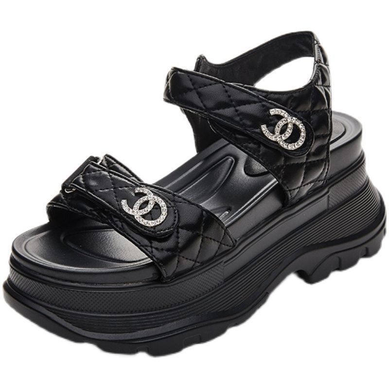 Giày Sandal Đế Dày Phong Cách Roman Thời Trang Mùa Hè Cho Nữ