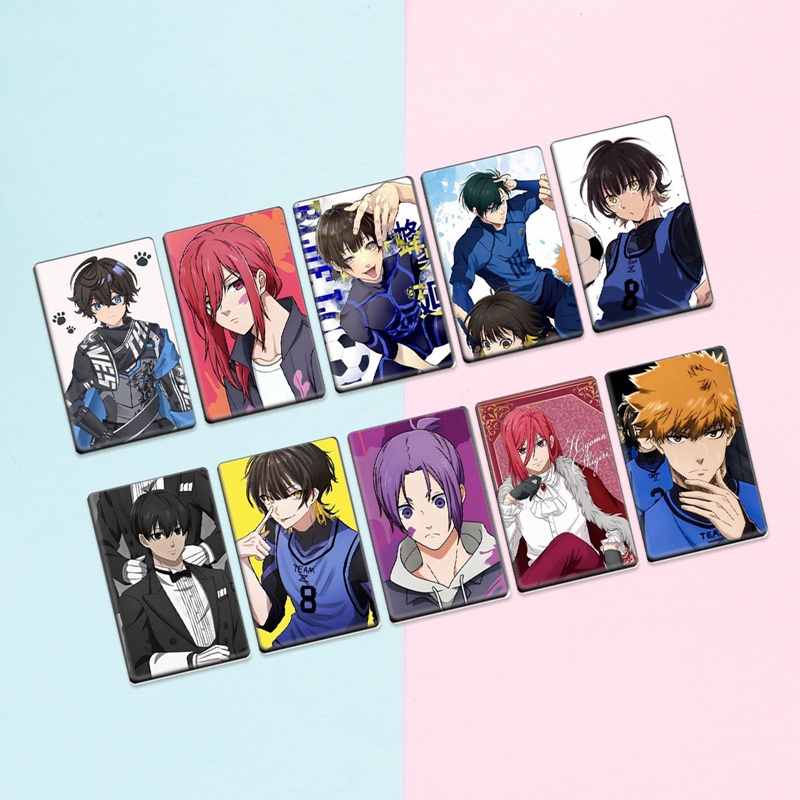 Bộ 10 Thẻ Dán Hình Hoạt Họa Anime Xinh Xắn