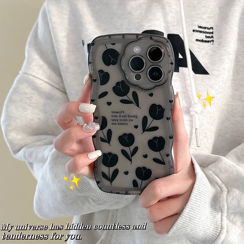 Ốp Điện Thoại MINI Hình Hoa Có Lỗ Tai Nghe Cho iPhone 14 13 12 11 PROMAX XS XR XSMAX SE2020 6 7 8PLUS