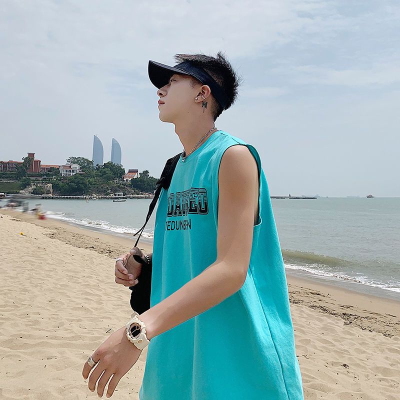 Áo Thun Thể Thao Không Tay Thời Trang Mùa Hè Dành Cho Nam#quần dài nam quần vải ống rộng unisex quần vải ống rộng nam quần ống suông cạp cao quần quần túi hộp ống#quần kaki nam ống rộng quần âu ống suông pants