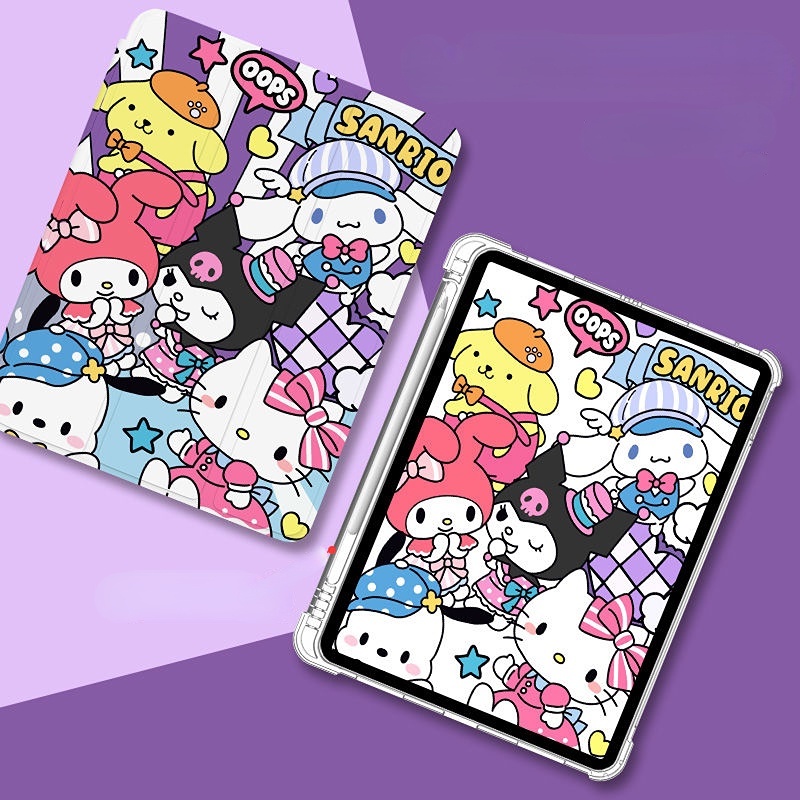 Ốp Máy Tính Bảng TPU Có Ngăn Đựng Bút Cho iPad 7th / 8th / 9th gen 10.2 10.5 Air3 / iPad 9.7gen5 / 6 iPad Pro11 2020 / 2021 air4 / 510.9 mini 4 5 mini6 Giá Đỡ
