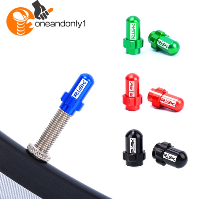 Bộ 2 Nắp Van Khí Bánh Xe Đạp Leo Núi Bằng Hợp Kim Nhôm Chống Bụi