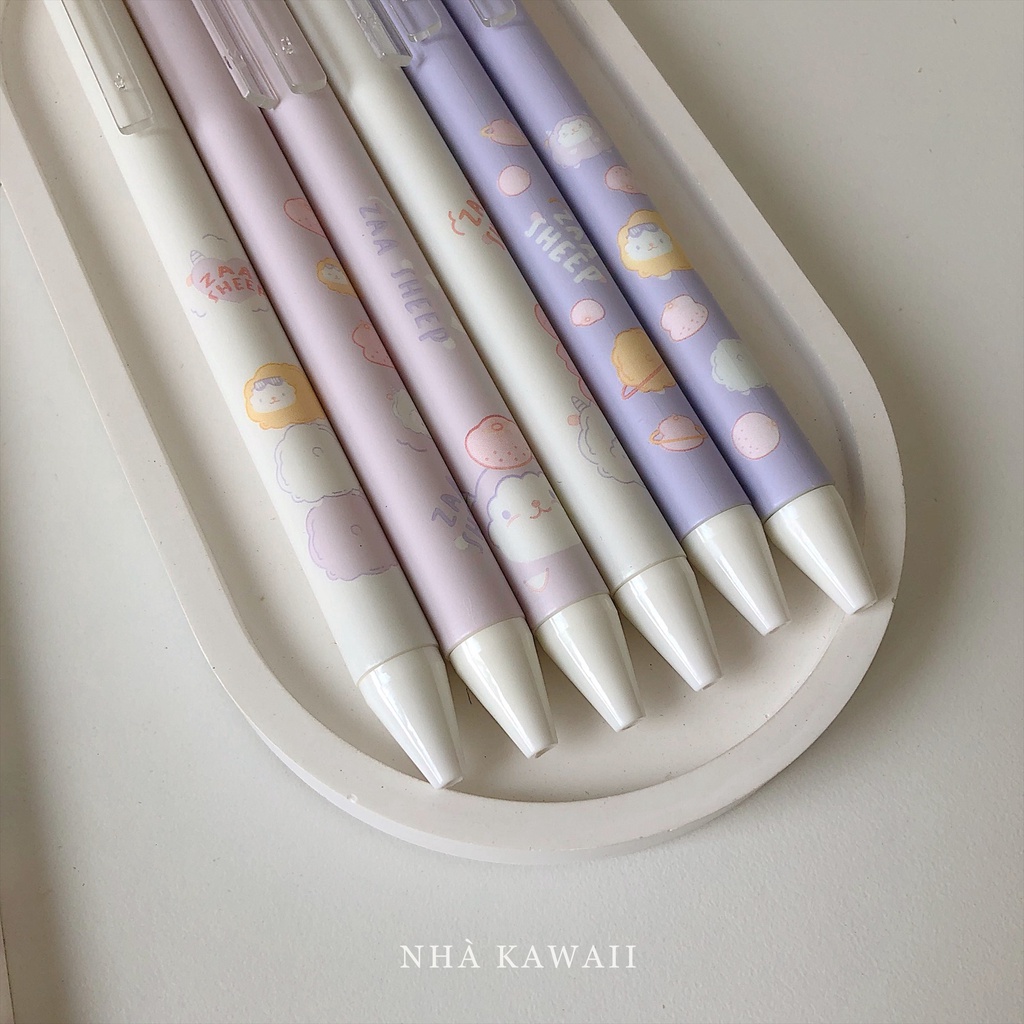 Bút gel bấm Umei Sheep mực đen ngòi 0.5mm || Nhà Kawaii