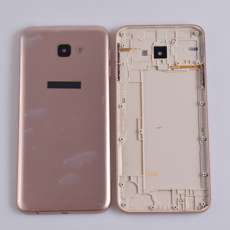 Ốp Điện Thoại Pin Có Khung Giữa + Ống Kính Camera Cho Samsung Galaxy J4 Core J410 J410F SM-J410F / DS