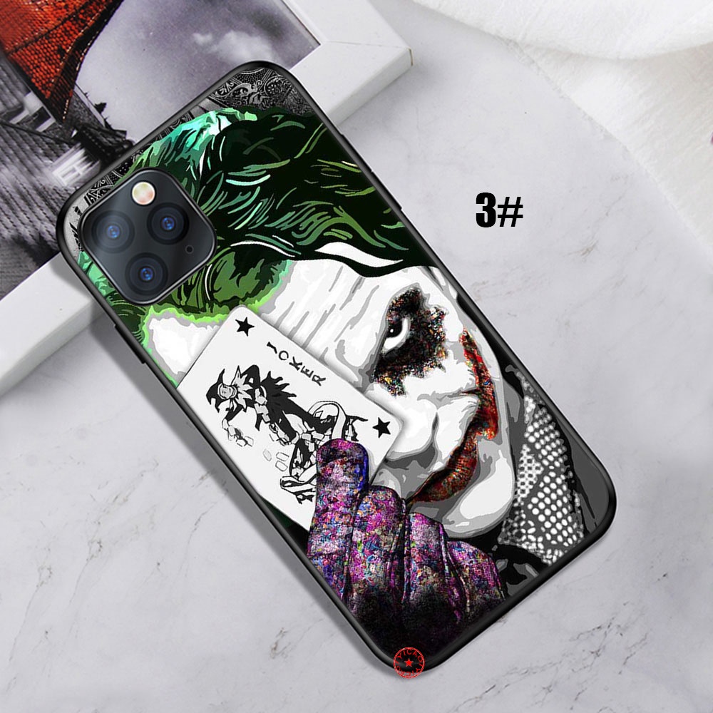 Ốp Điện Thoại Silicon Dẻo In Hình Joker Mini Cho iPhone 12 13 Pro X XS Max Li56
