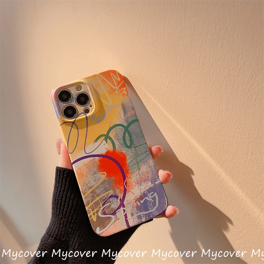 Ốp Điện Thoại Mềm Chống Sốc Hình Nhãn Hiệu Thời Trang Graffiti Cho iPhone 14 13 12 11 Pro Max SE2020 X Xr Xs Max 8 7 Plus