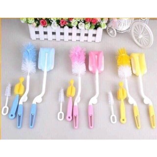 Bộ cọ bình sữa 4 chi tiết, cọ rửa nhanh chóng, tiện dụng