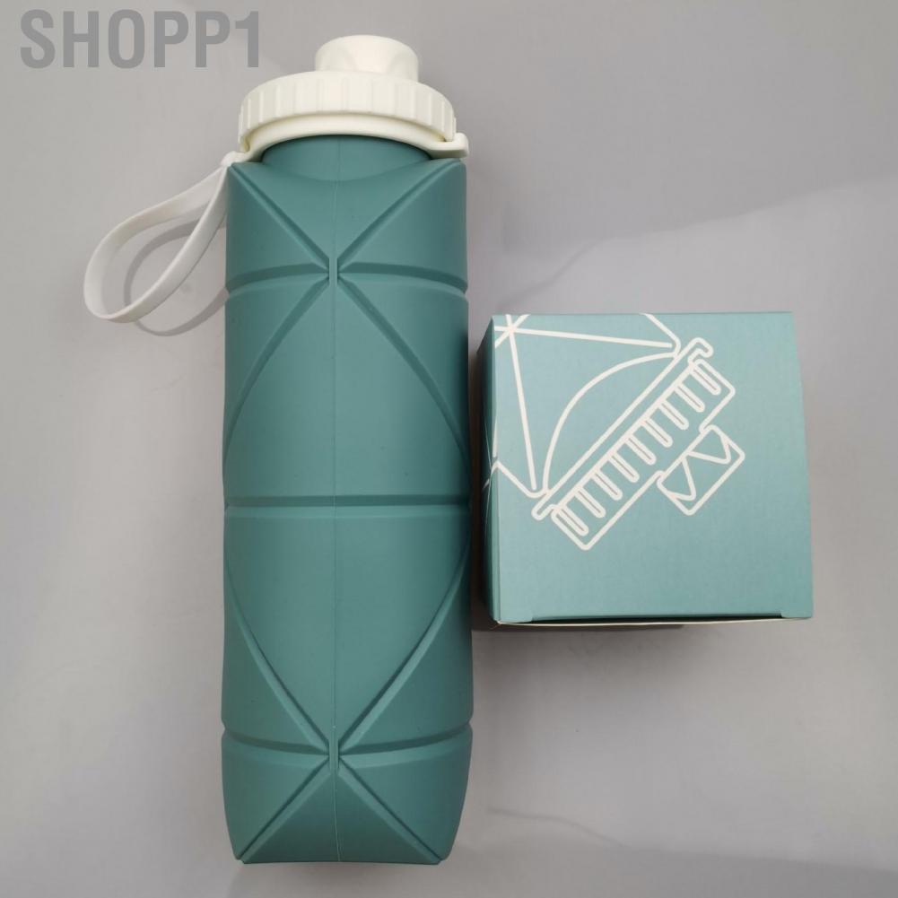 Shopp1 Collapsible Water Bottle Portable Mini Silicone Large Capacity Foldable Bottles for Outdoor Sports