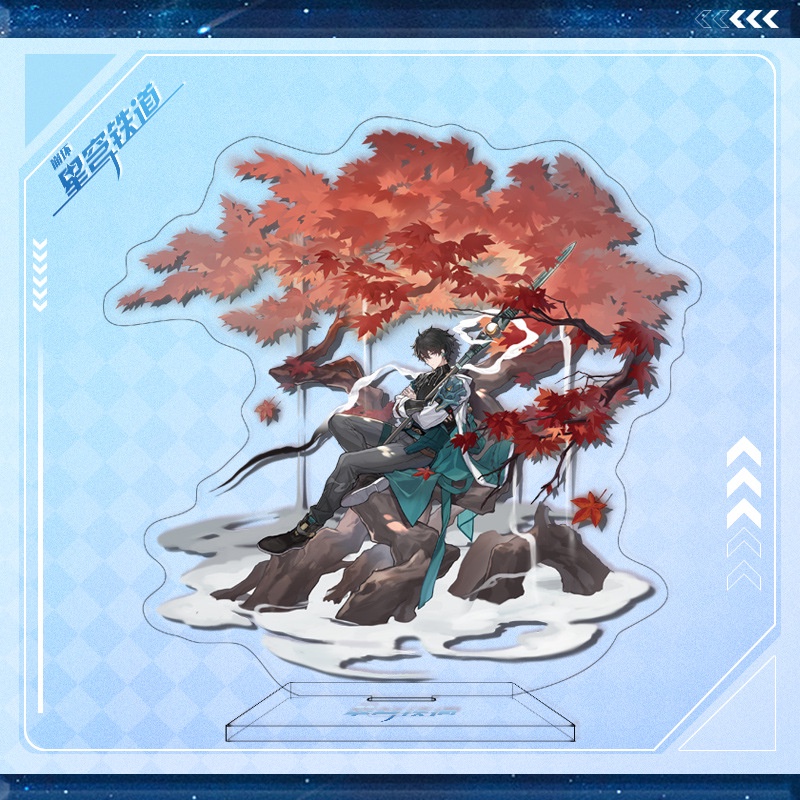 Honkai: Star Ray Đứng Imbibitor Lunae Jingyuan Yanqing Acrylic Trang Trí Bàn Làm Việc