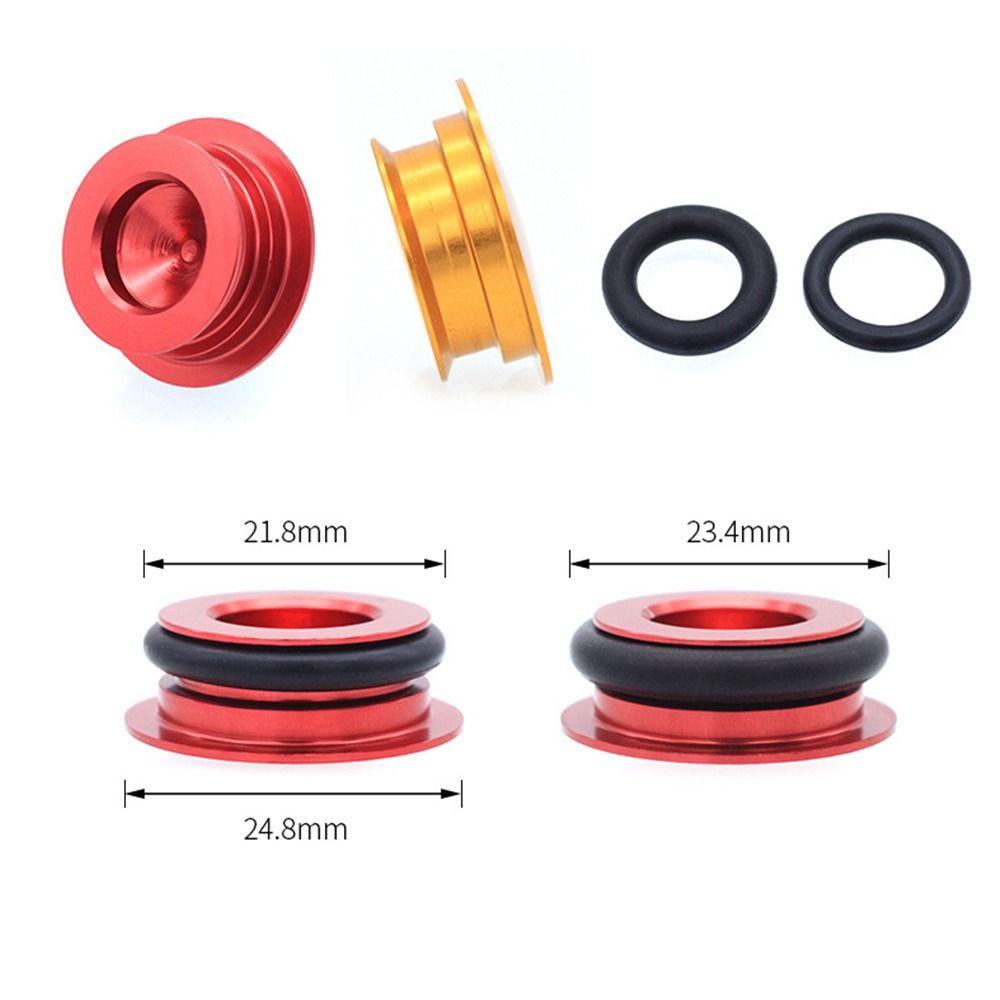 HS Set 2 Nắp Đậy Trục Khuỷu Bằng Hợp Kim Nhôm Một Lỗ Dành Cho Xe Đạp Leo Núi