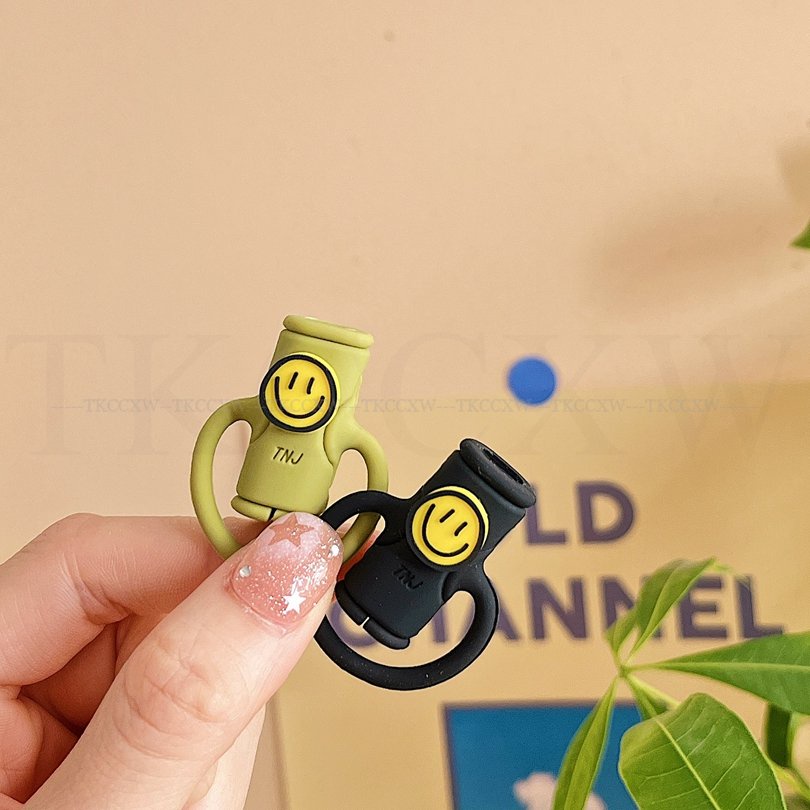 Phụ Kiện Quấn Bảo Vệ Dây Cáp Sạc Bằng Silicone Hình Xoắn Ốc Dễ Thương