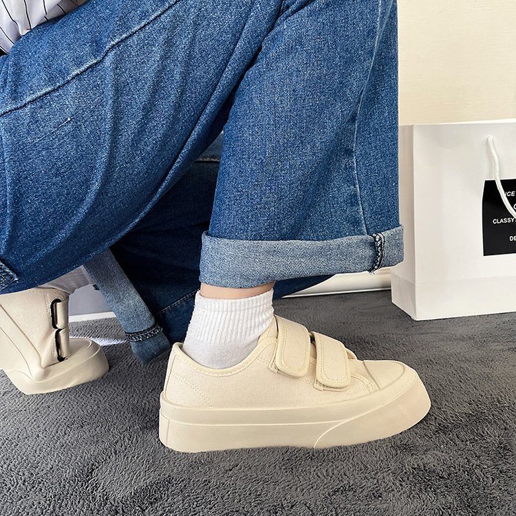 Giày nữ Giày thể thao hai màu đen be giày sneaker nữ -AA0108