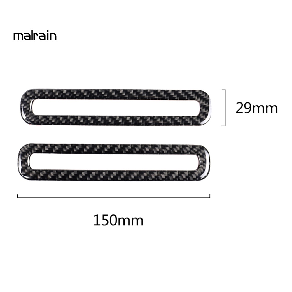 1 Cặp Miếng Dán Trang Trí Lỗ Thông Khí Cửa Xe Hơi Ford Mustang Bằng Sợi Carbon