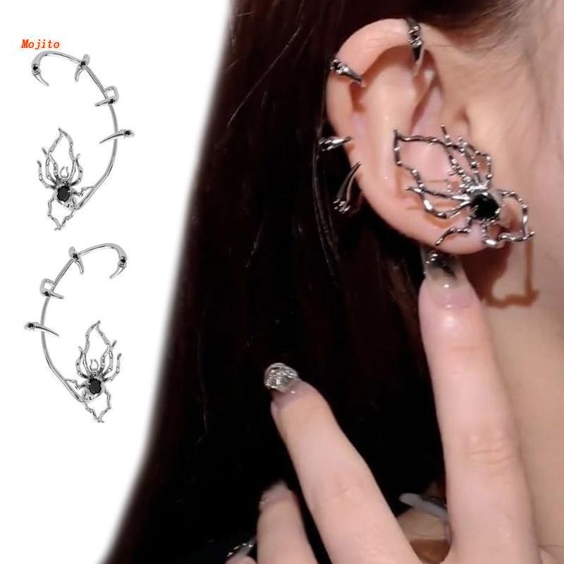 Khuyên Tai Kim Loại Hình Móng Vuốt Nhện Độc Đáo