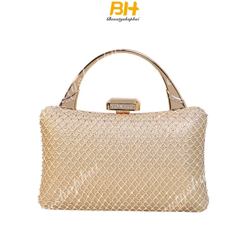 Túi Xách Đính Đá Kim Cương Giả Thiết Kế Mới Cao Cấp Thời Trang Dành Cho Nữ
