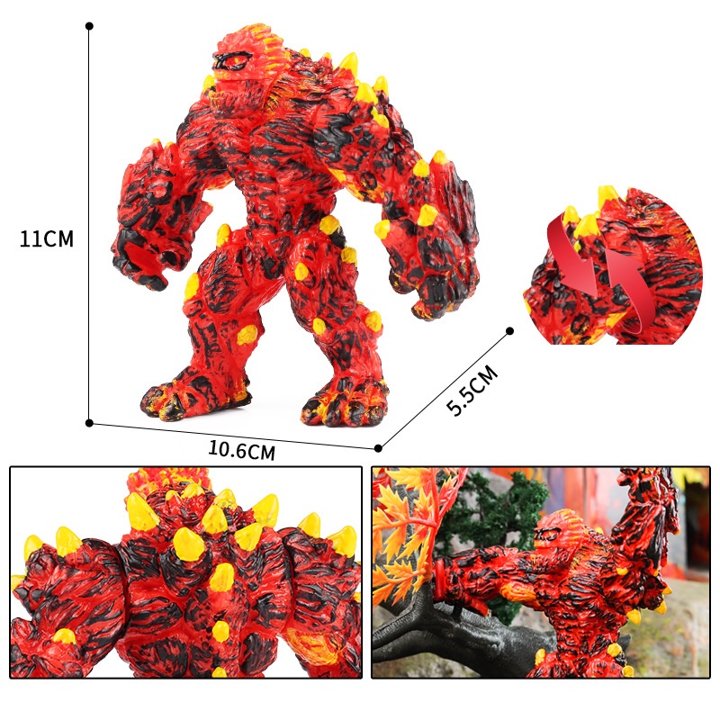 Mô Hình Quái Vật Magma Golem Trong Game Warcraft Trang Trí Bàn Làm Việc