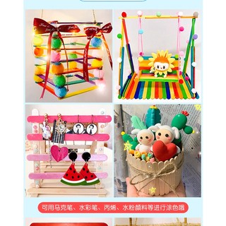 Que kem gỗ màu làm mô hình handmade