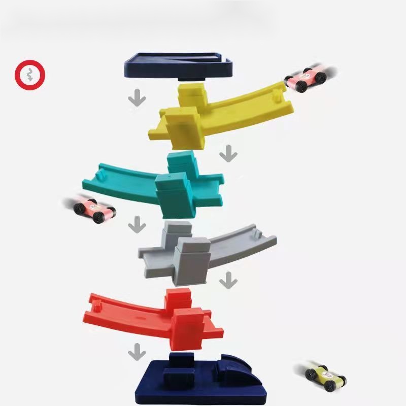 Đồ Chơi Đường Ray Xe Hơi Mini Giáo Dục Cho Bé 1-6 Tuổi