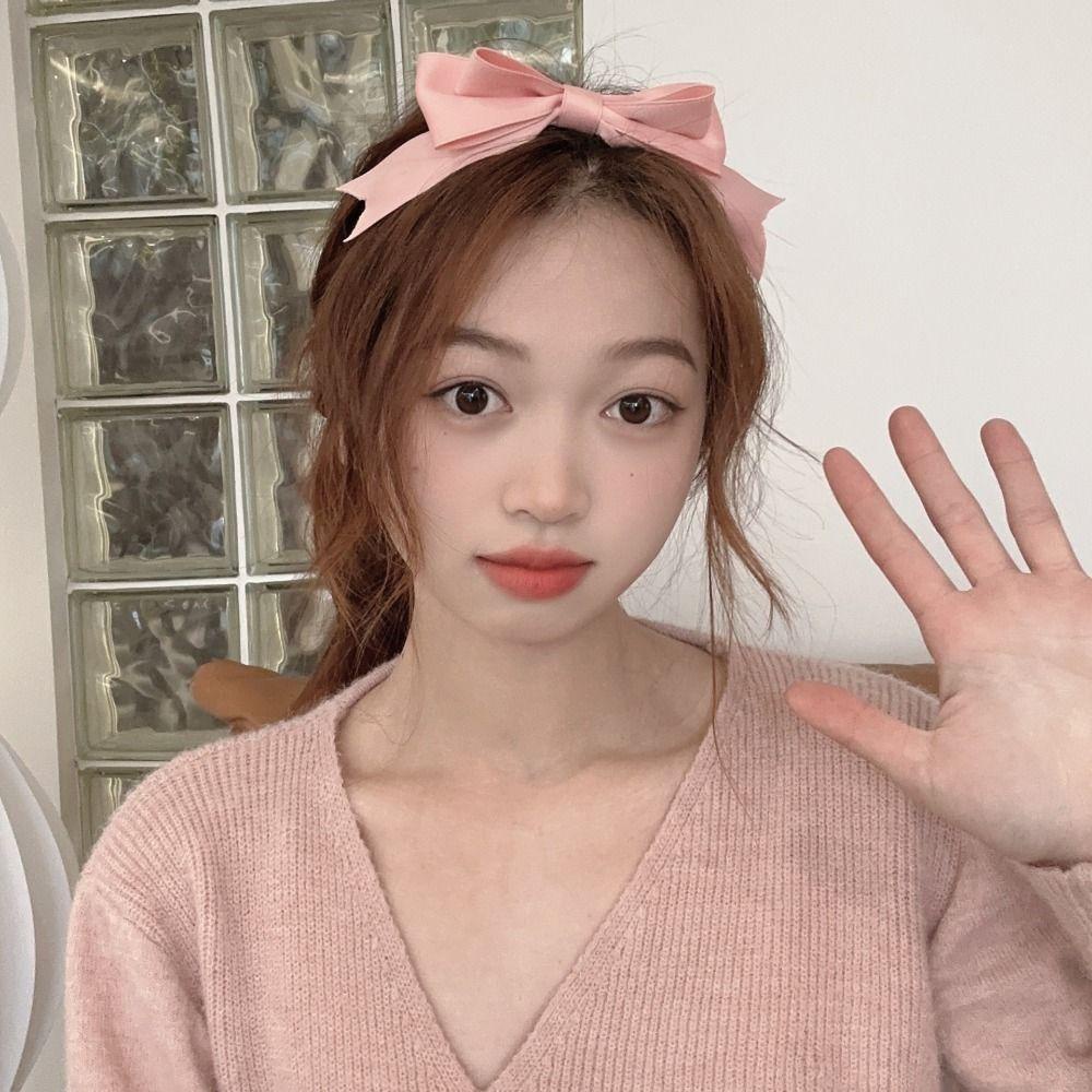 CABEZA Băng Đô Cài Tóc Hai Lớp Màu Sắc Ngọt Ngào Cho Nữ