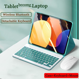 Ốp máy tính bảng da pu đế lật từ tính có bàn phím bluetooth không dây cho huawei matepad 11 2023 11 inch 2021