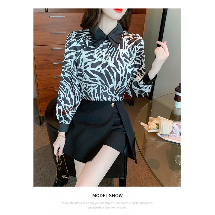 Áo Sơ Mi Chiffon Dài Tay Phong Cách Mới