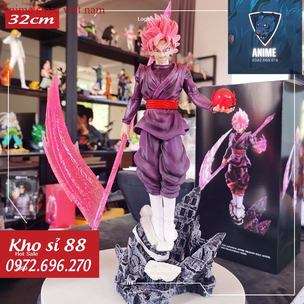 Mô hình SonGoKu Black Rose và lưỡi hái siêu to cực nét - Mô hình DragonBall