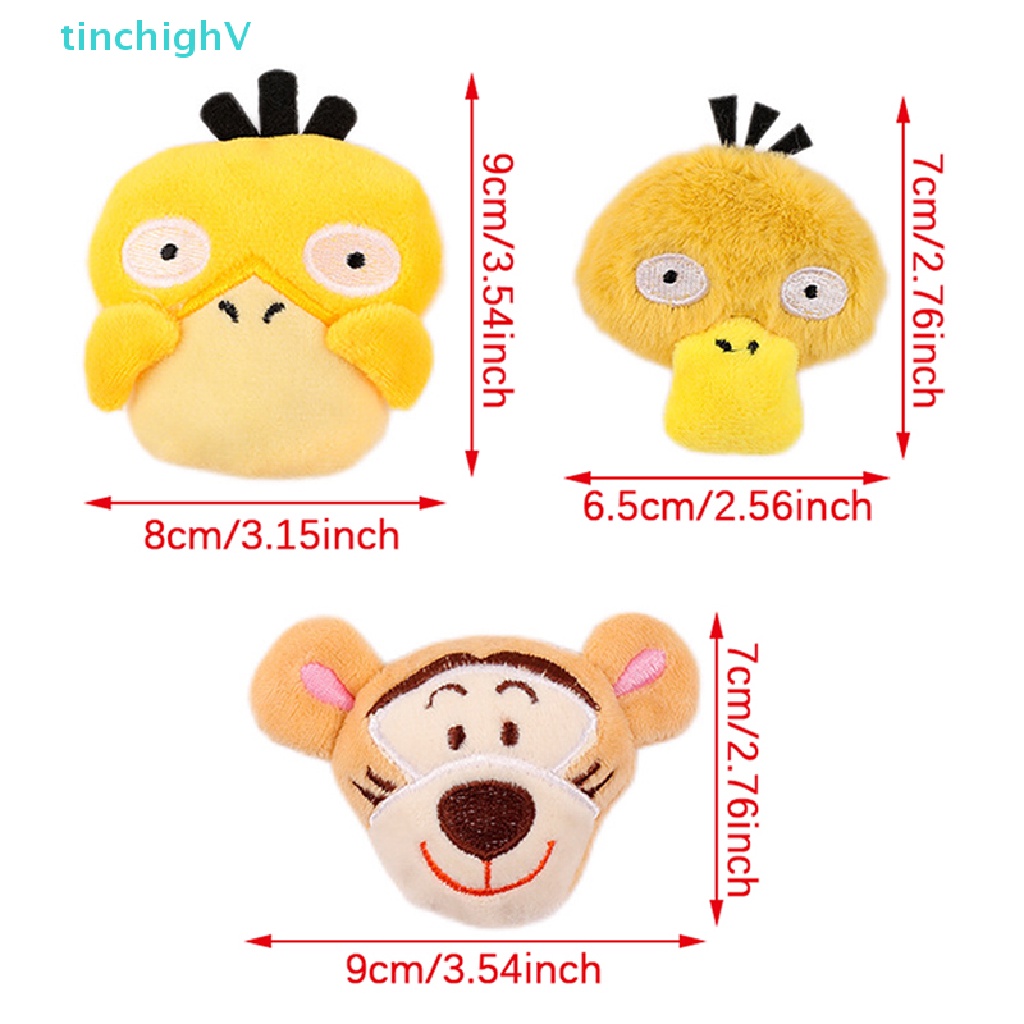 DISNEY [TinchighV] Ghim Cài Áo Khoác Túi Xách Hình Gấu Winnie / Hổ / Vịt Bông Dễ Thương DIY