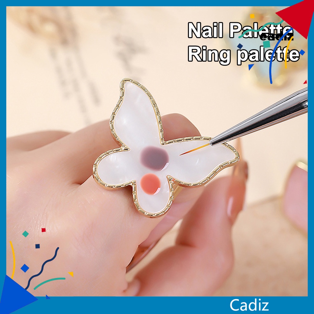 Bảng Màu Trang Trí Móng Tay Nghệ Thuật Viền Màu Vàng Đồng Dễ Vệ Sinh Tiện Dụng