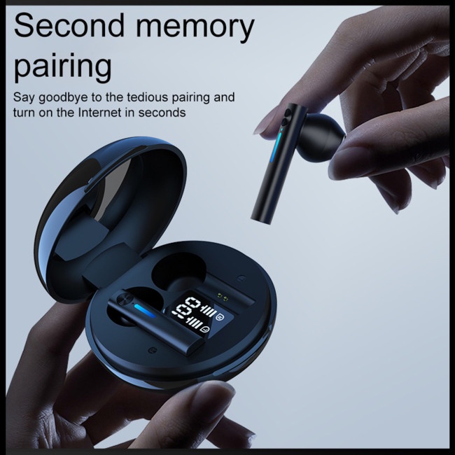 Tai Nghe Bluetooth 5.0 Zevaret T15 Tws Không Dây Tích Hợp Gương Trang Điểm Cảm Ứng Tiện Dụng