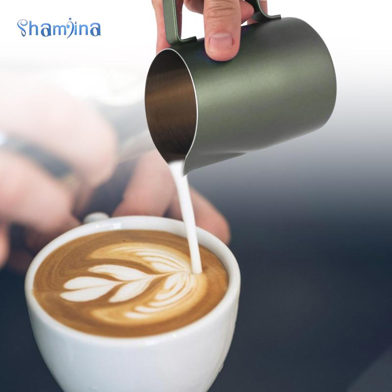 Bình tạo bọt cà phê sữa shamjina 450Ml/600ml pha chế latte cappuccino