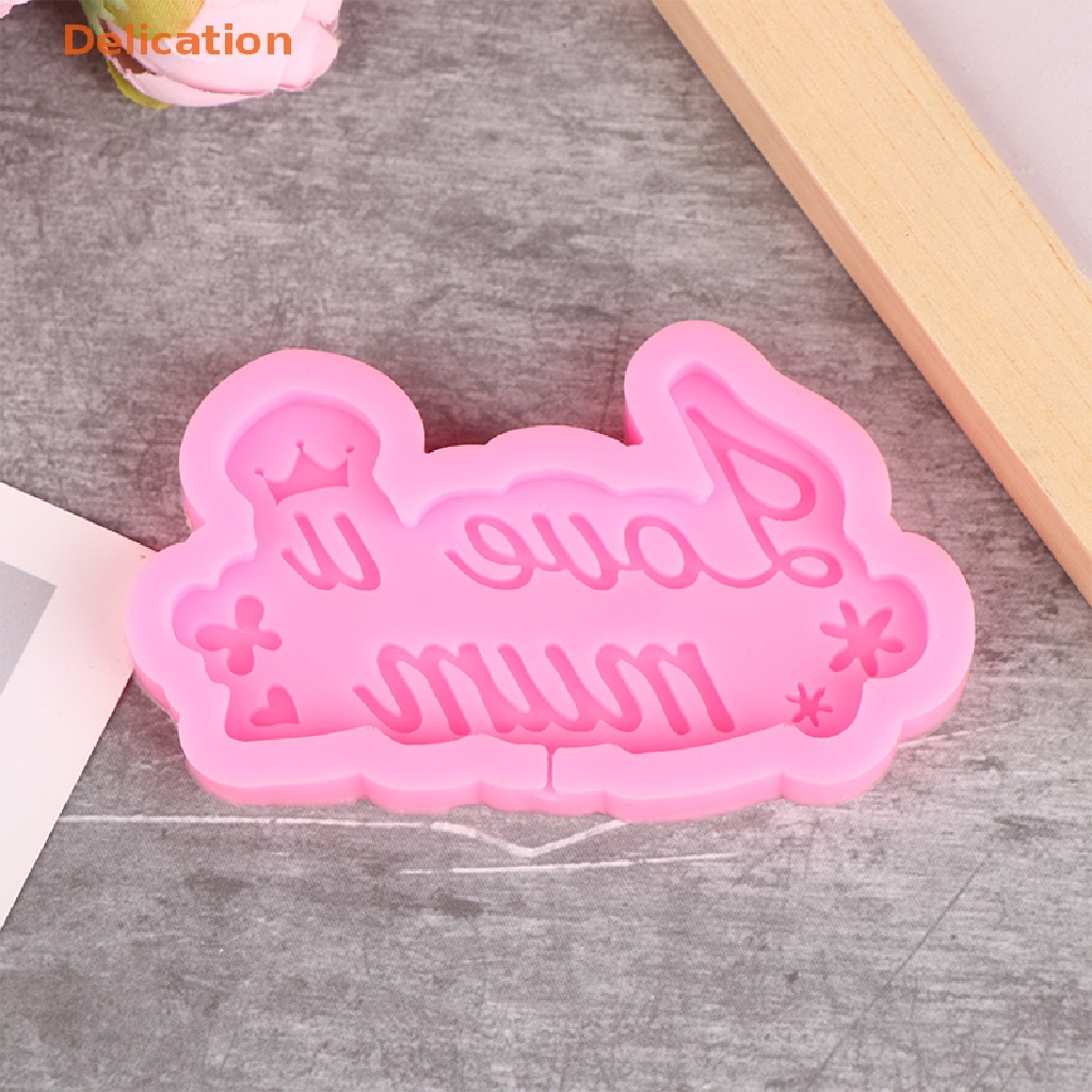Khuôn Silicone Làm Bánh Hình Chữ Mother 'S Day DIY