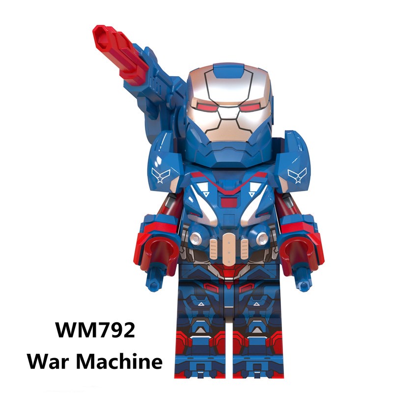 Superhero War Machine Building Block Minifigures Toys action figures HT