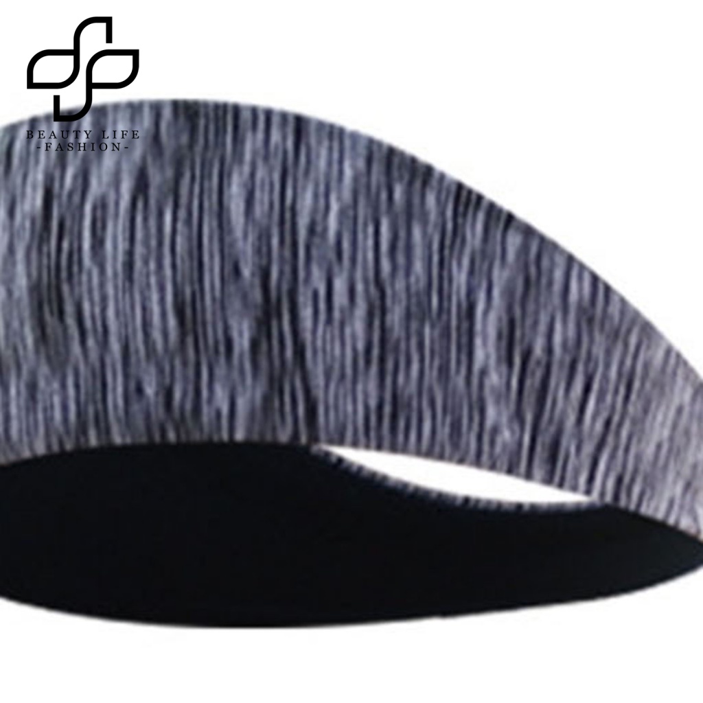 Beautylifefashion Băng Đô Thể Thao Kẻ Sọc Màu Trơn Hấp Thụ Ẩm Nhanh Nhẹ Đa Năng