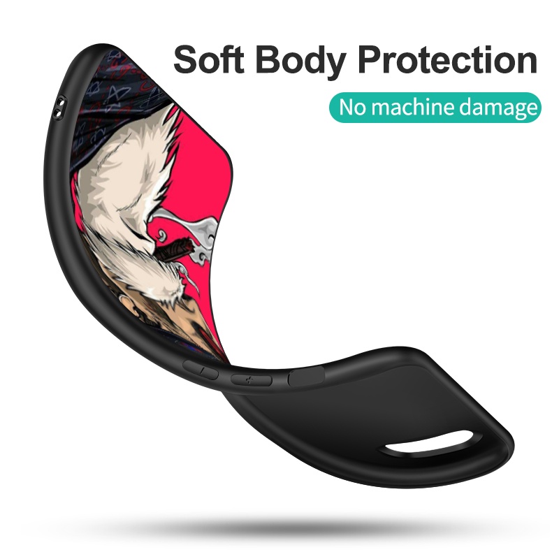 Ốp Điện Thoại Tpu Dẻo Màu Đen In Hình Hoạt Hình Sư Tử / Gấu Đáng Yêu Cho Meizu NOTE 9 2019 Dễ Thương