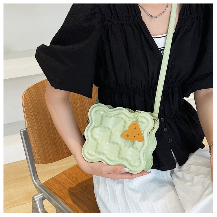 Túi Đeo Chéo Hình Vuông Nhỏ Màu Trơn Thời Trang Mùa Hè 2023 Mới Cho Nữ