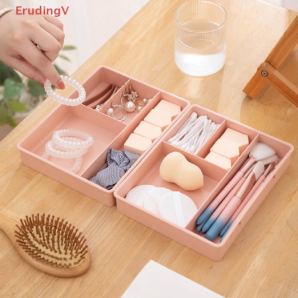 Hộp Đựng Đồ Dùng / Mỹ Phẩm Để Bàn Chia Ngăn Tiện Lợi