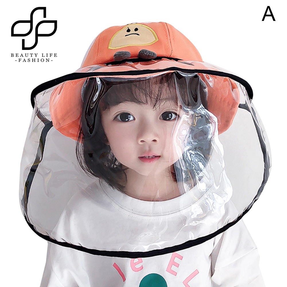 Nón Tai Bèo Kèm Tấm Che Mặt Chống Tia UV / Bụi Bẩn Tiện Dụng Cho Bé