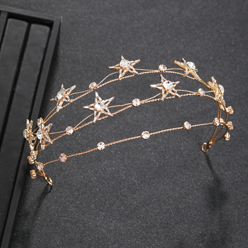 Flgo Băng Đô Hình Ngôi Sao Đính Đá Lấp Lánh Phong Cách Baroque Cho Bé Gái