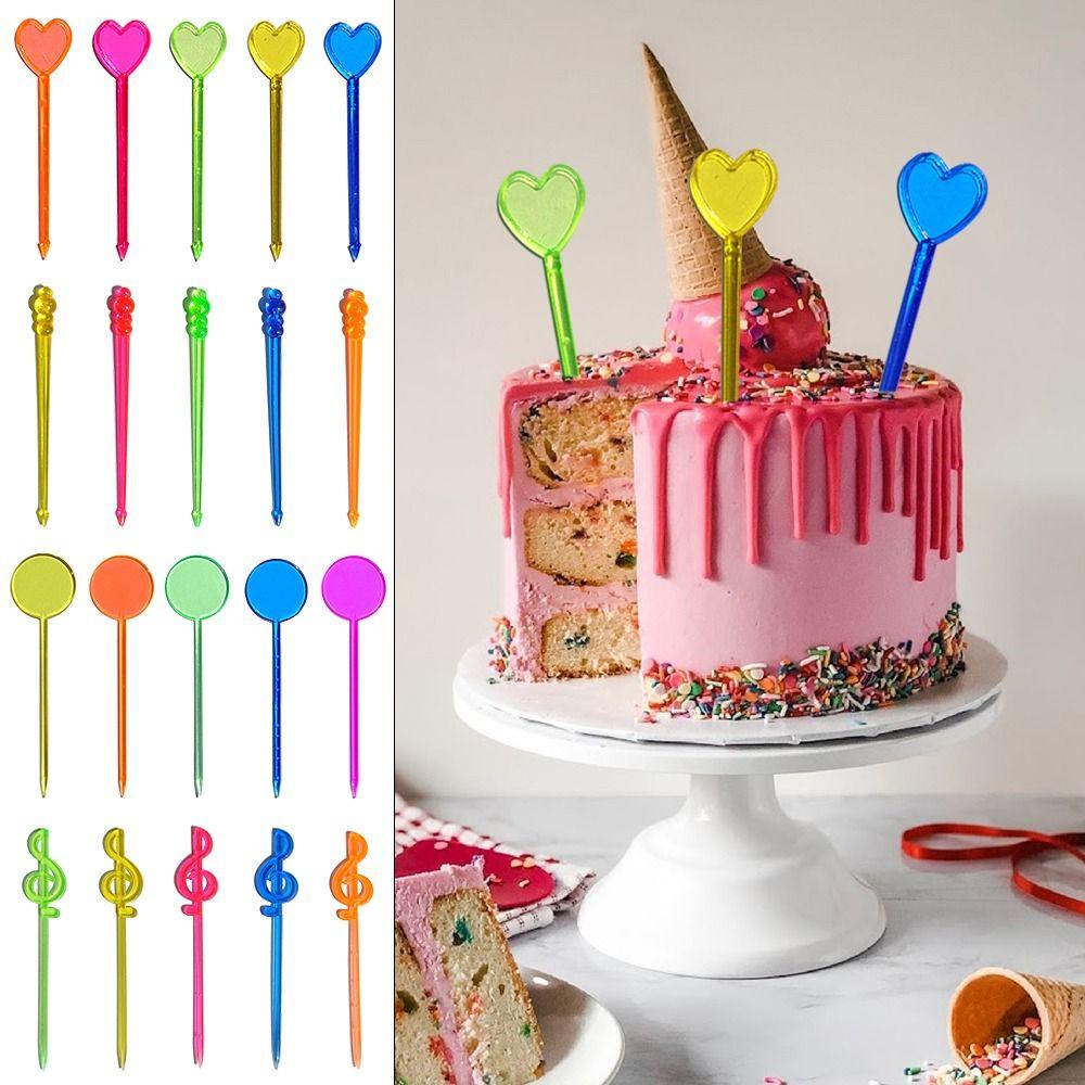 Set 1 / 1 Nĩa Ăn Trái Cây Bằng Nhựa Tiện Dụng