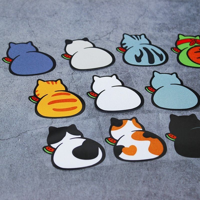 Miếng Dán Phản Quang Chống Thấm Nước Họa Tiết Chú Mèo Vui Nhộn Trang Trí Xe Hơi / Xe Máy