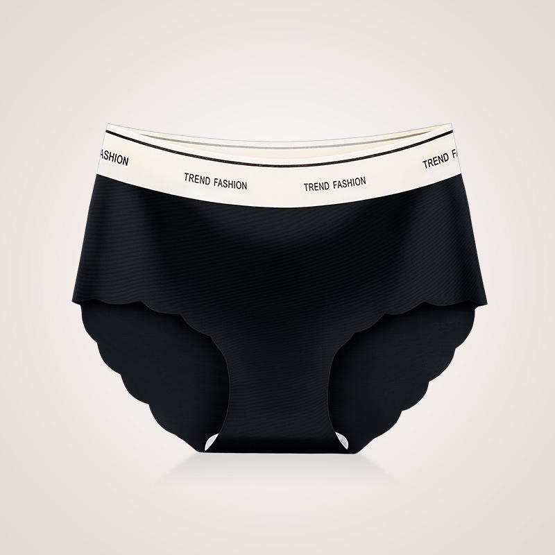 [Công Nghệ Đen Đáy Quần Lót cotton Nguyên Chất Kháng Khuẩn Lưng Vừa Không Đường May Co Giãn Thoáng Khí Phong Cách Thể Thao Cho Nữ