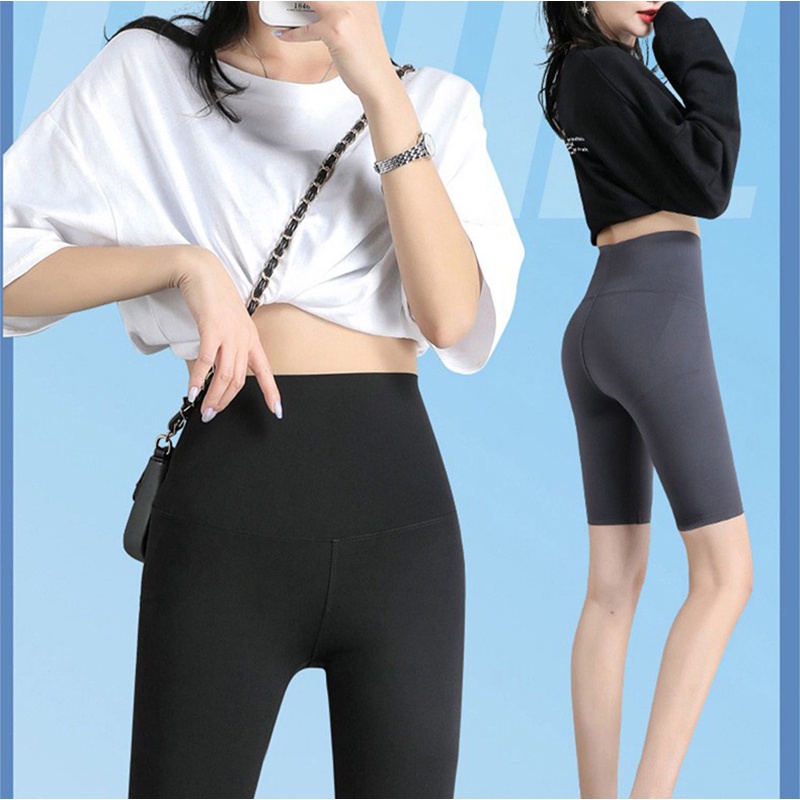 1 Quần Legging Thể Thao Lưng Cao Thoáng Khí Nâng Hông Thời Trang Cho Nữ