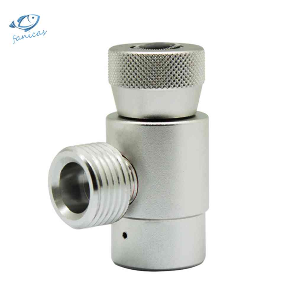 Đầu Nối Xi Lanh CO2 Màu Bạc Điều Chỉnh Khí Gas Cho Máy Soda COD