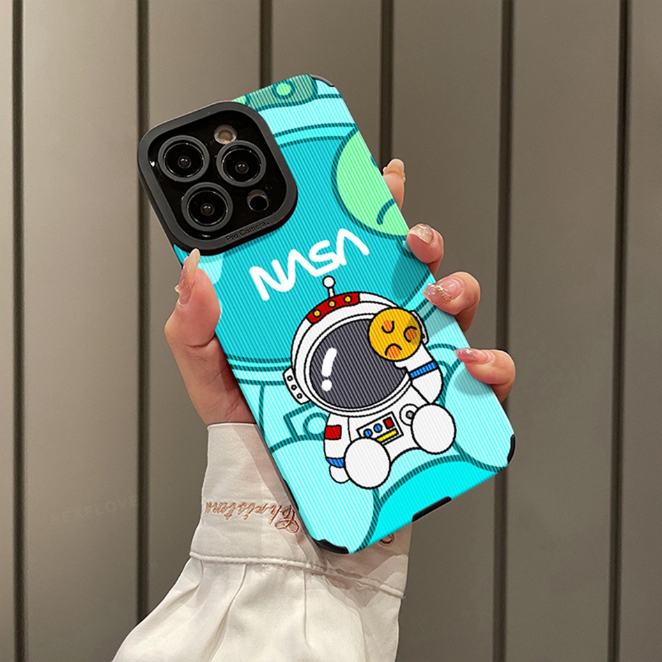 Ốp Điện Thoại Silicon In Logo NASA Cho IPhone 11 12 13 14 Pro MAX 11Pro 13Pro 7 8 Plus X XR XS MAX SE 2020